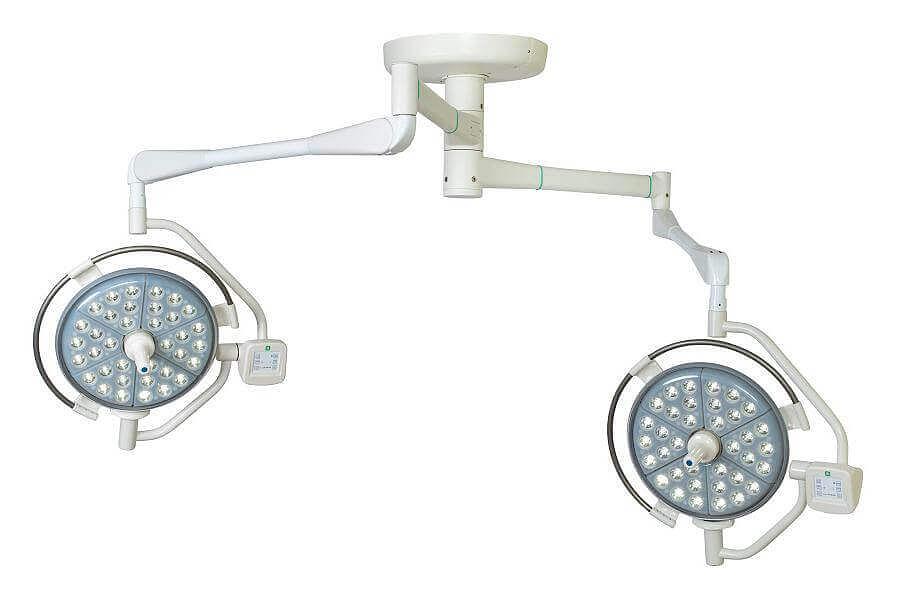 Хирургический потолочный двухблочный светильник Паналед 120/120 фото 1