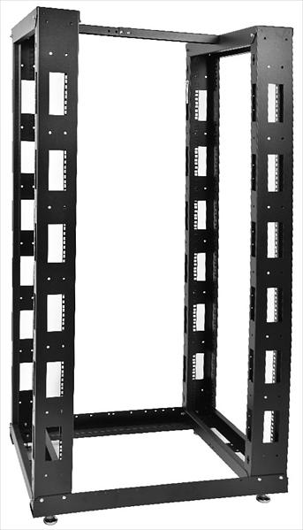 Стойка телекоммуникационная универсальная 24U двухрамная, цвет черный (СТК-24.2-9005) фото 1