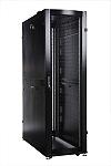 Шкаф серверный ПРОФ напольный 48U (600x1000) дверь перфор. 2 шт., черный, в сборе (ШТК-СП-48.6.10-44АА-9005) фото 2