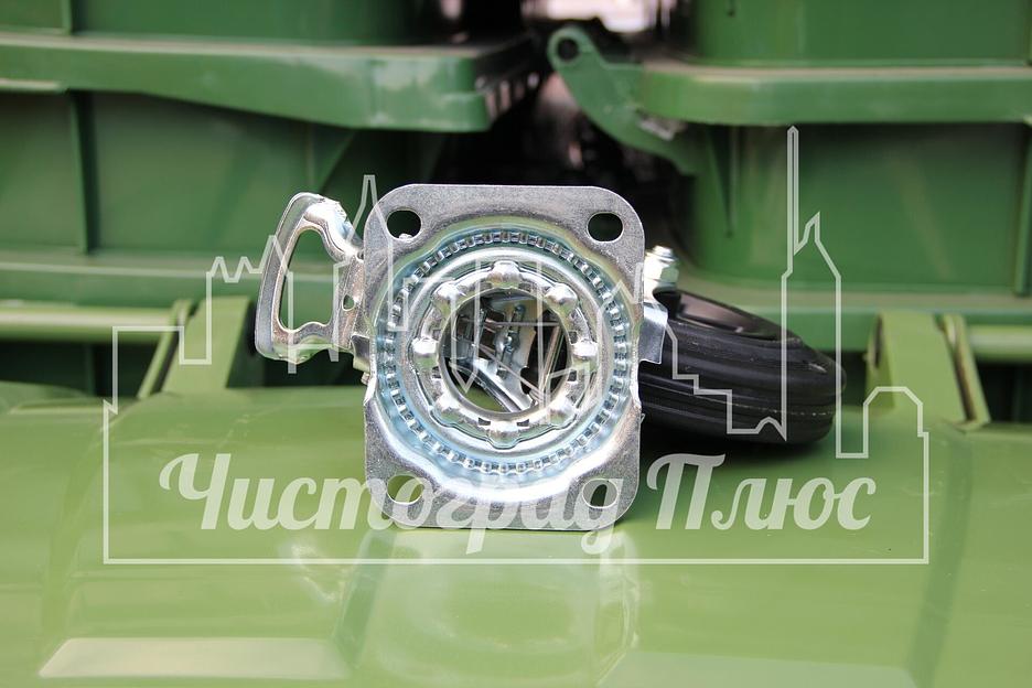 Колесо поворотное 200 мм (с тормозом) фото 5