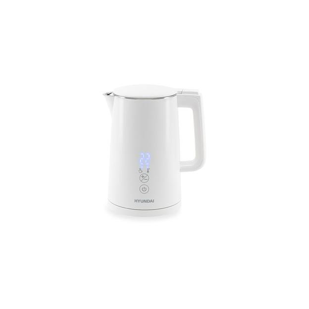 Чайник электрический Hyundai HYK-S5508, 2200Вт, белый фото 1