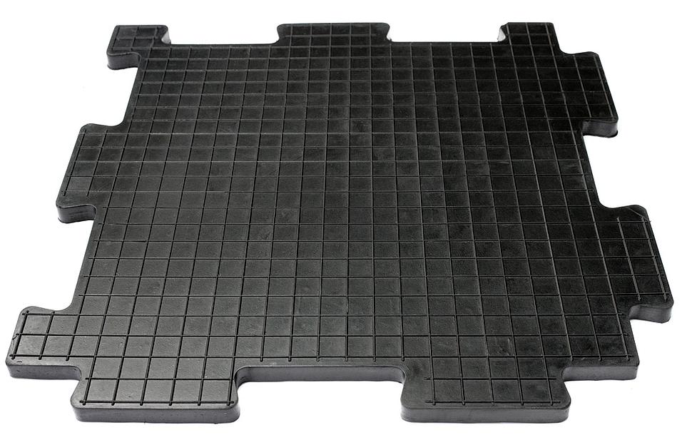 Резиновая плитка «Унидор-Техно», 20 мм, 500х500 мм, чёрная опт фото 2