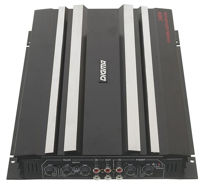 Усилитель автомобильный Digma DCP-400 четырехканальный фото 2