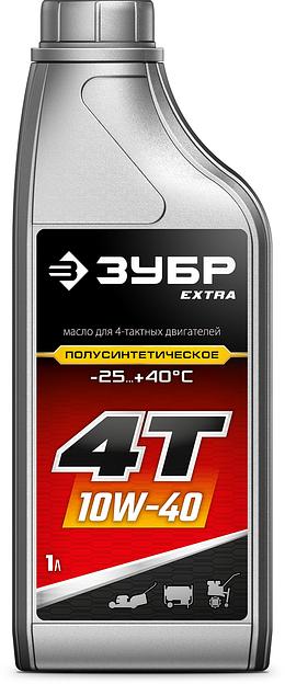 ЗУБР 4Т-10W40, 1 л, полусинтетическое масло для 4-тактных двигателей, EXTRA (70615-1) фото 3