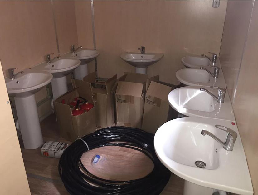 Контейнер 40 ф под санузел (модульные здание под туалет) фото 2