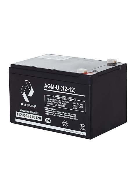 Аккумулятор для ИБП 12V Рубин 12Ah AGM батарея для источника бесперебойного питания (АКБ для ИБП и инверторов) опт фото 2