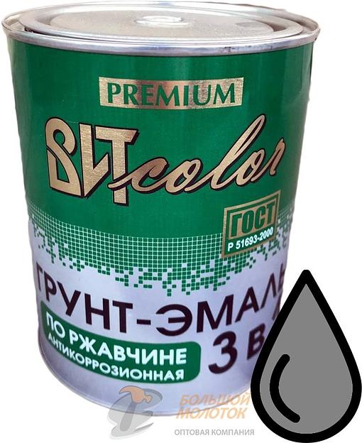 Грунт-эмаль по ржавчине 3в1 серая 0,8 кг /14 фото 1