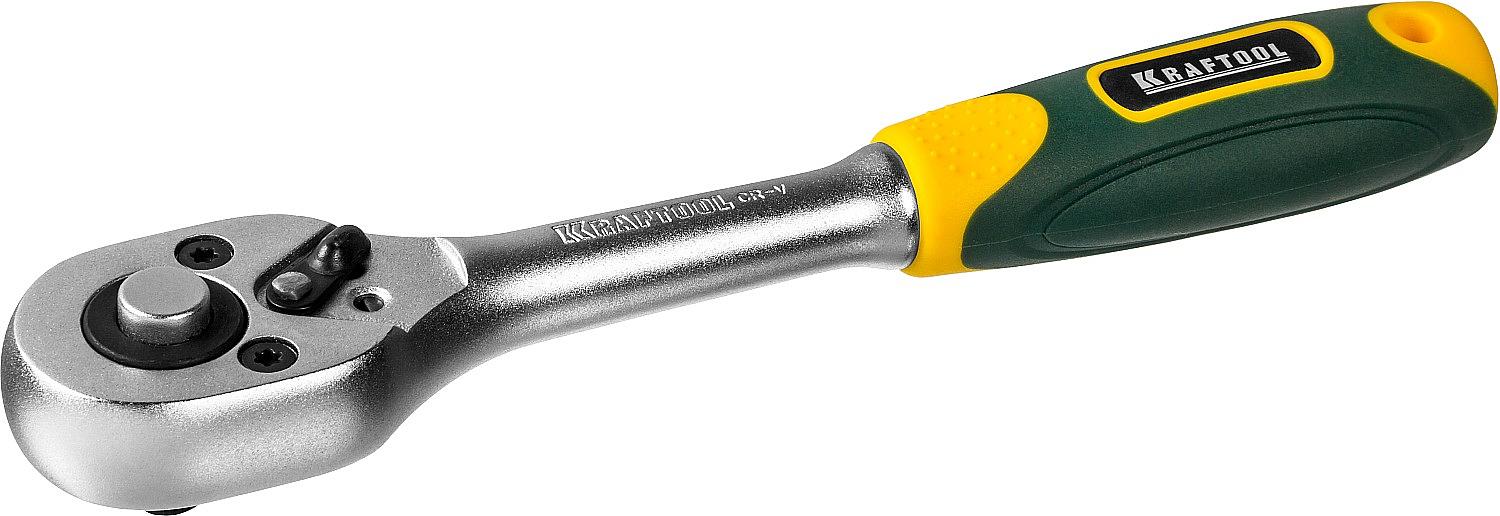 KRAFTOOL 1/4″, 72 зубца, трещотка для торцовых головок (27791-1/4) фото 2