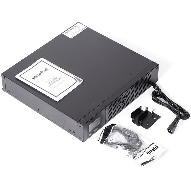 Импульс ИБП ФОРВАРД 2000 {~230В, 2000ВА/2000 Вт, LCD+LED, EPO, RS-232, USB SmartSlot, АКБ 4х9Ач,IEC-C13x8, IEC-C19*1} {FW20201} фото 7