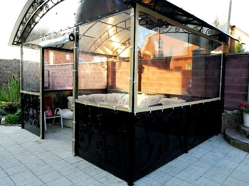 Остекление беседки «под ключ» 3×4.2 м фото 1