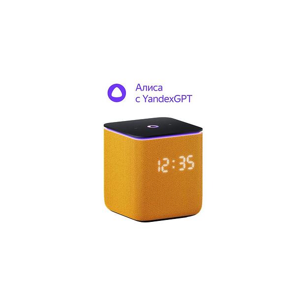 Умная колонка ЯНДЕКС Станция Миди 24Вт, с Алисой на YaGPT, оранжевый [yndx-00054org] фото 1