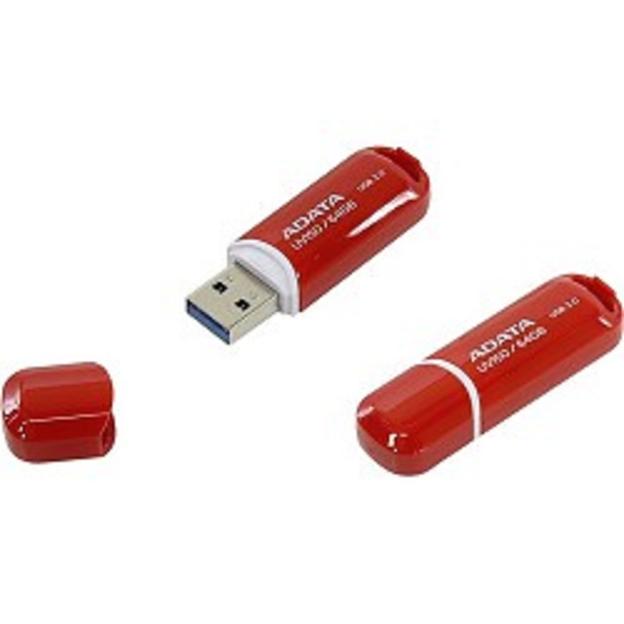A-DATA Flash Drive 64GB UV150 AUV150-64G-RRD {USB3.0, Red} фото 1