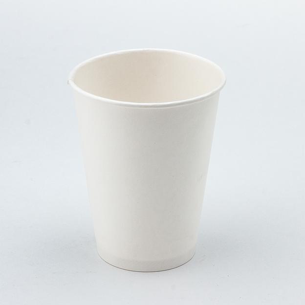 Стакан картонный 300мл 1-сл. белый d90мм - 50 шт фото 1