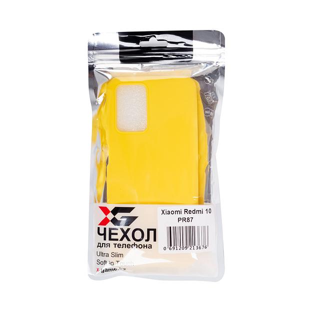 Чехол для телефона X-Game XG-PR87 для Redmi 10 TPU Жёлтый фото 3
