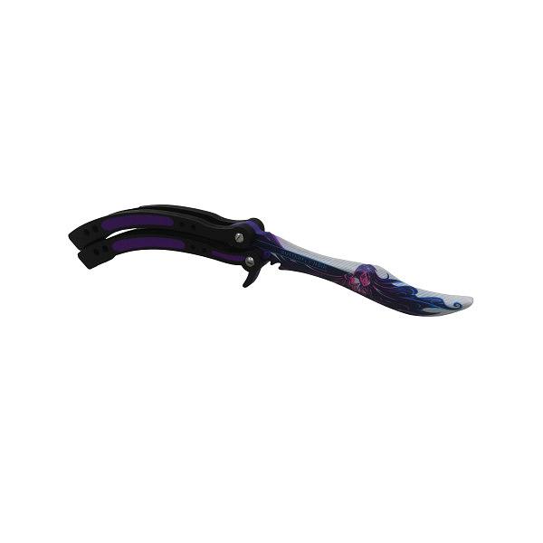 Игрушечный нож-бабочка CS GO «Нео Нуар» ОПТ фото 1