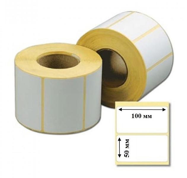 Этикет-лента 100х50х40 мм, 500 этикеток фото 1