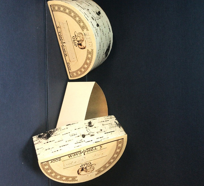 Коробка круглая вальцованная из однослойного пищевого картона для сыра ОПТ фото 4