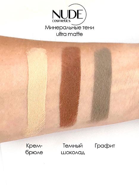 Минеральные тени ultra matte, Темный шоколад, 3 гр, опт фото 2