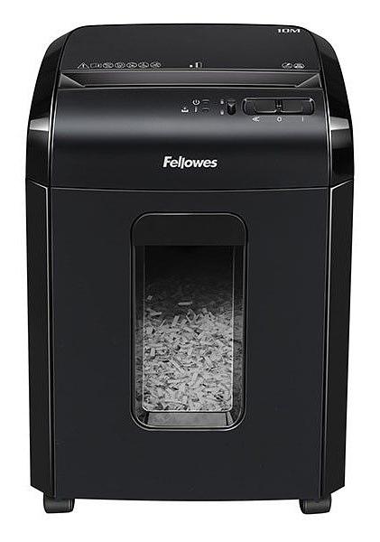 Шредер Fellowes PowerShred 10M (секр.P-5)/перекрестный/10лист./30лтр./скобы/пл.карты фото 1