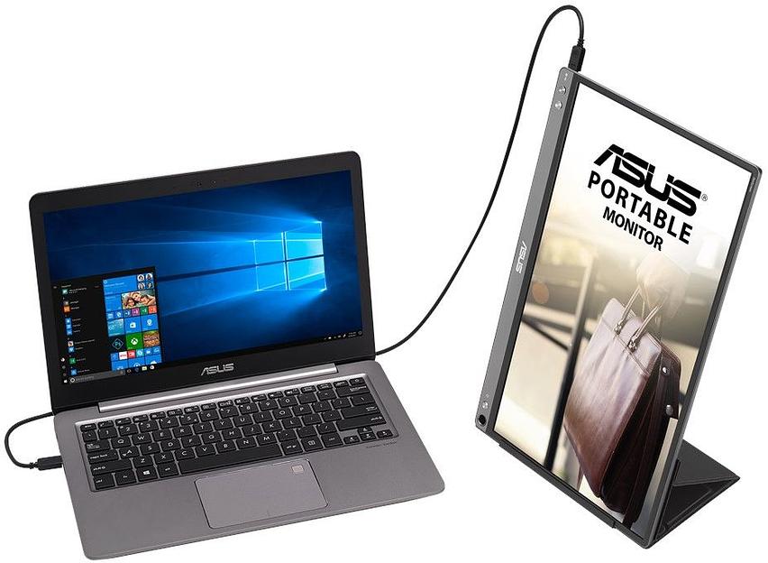 Монитор Asus 15.6" Portable MB16ACE темно-серый IPS LED 16:9 матовая 250cd 178гр/178гр 1920x1080 FHD USB фото 5