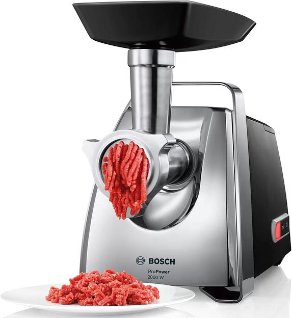 Мясорубка Bosch MFW67440 2000Вт черный/серебристый фото 2