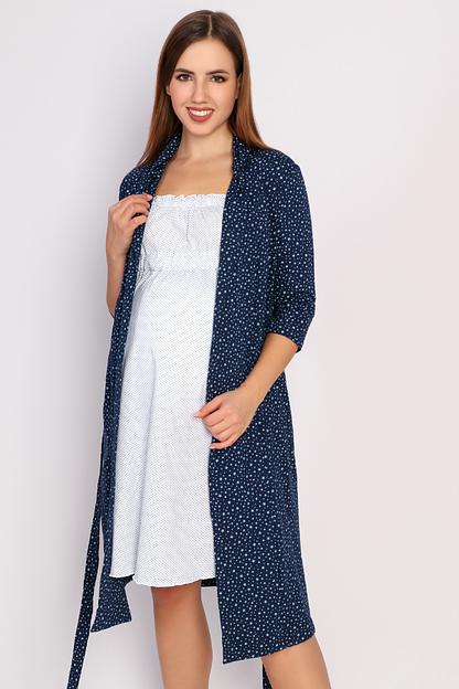 Комплект Style Magro для беременных и кормящих мам «Забота», тёмно-синий (голубые звезды), опт фото 1