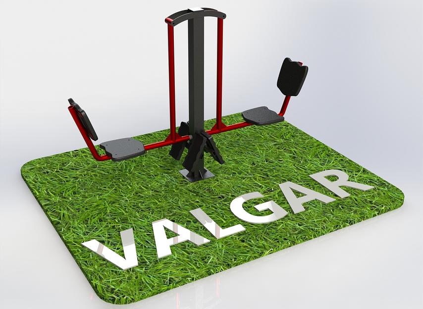 Уличный тренажер «Жим ногами двойной» фото 1