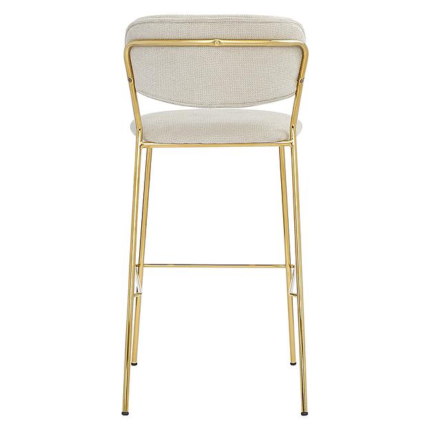 Стул барный Eirill, шенилл, серый фото 5