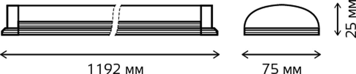 Светильник Gauss 144125336 40Вт 6500K фото 4
