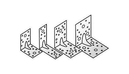 Крепежный усиленный уголок KUU 50×35 фото 2