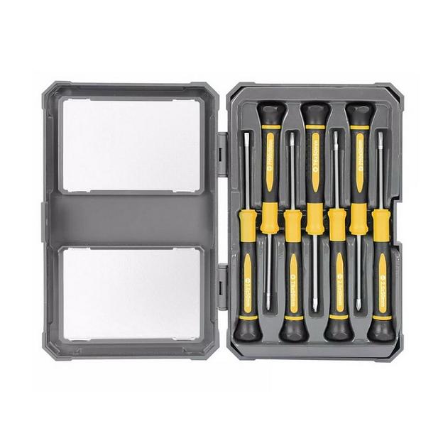 Набор прецизионных отверток 7 шт Deli DL241007 (SL2.0*50, SL2.5*50, SL3.0*50, PH00*50, PH0*50, Torx6*50, Torx8*50), сталь CrV, пласт.кейс фото 1