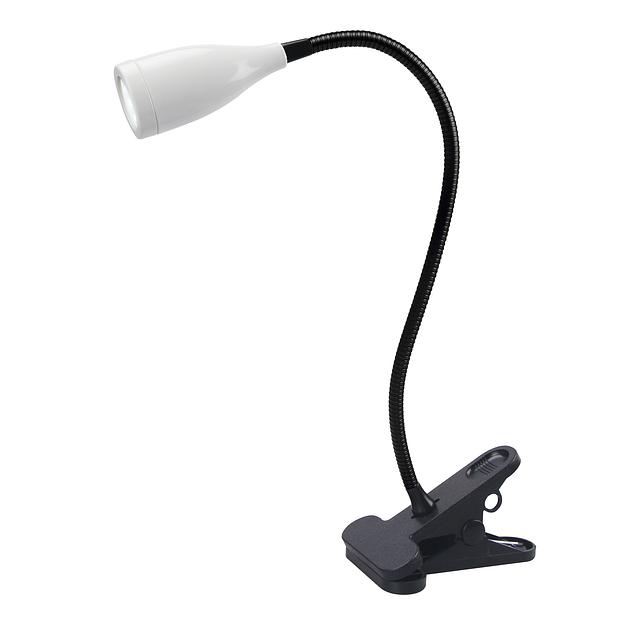 Светильник настольный светодиодный прищепка Механический выключатель UЛм-D501 4W/4000K WHITE белый фото 1