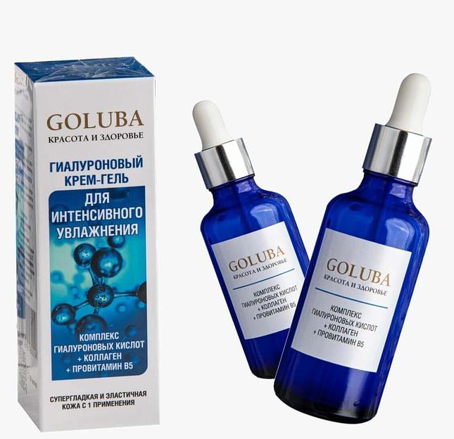 Крем-гель гиалуроновый для интенсивного увлажнения «Goluba», 50 мл, Опт фото 3