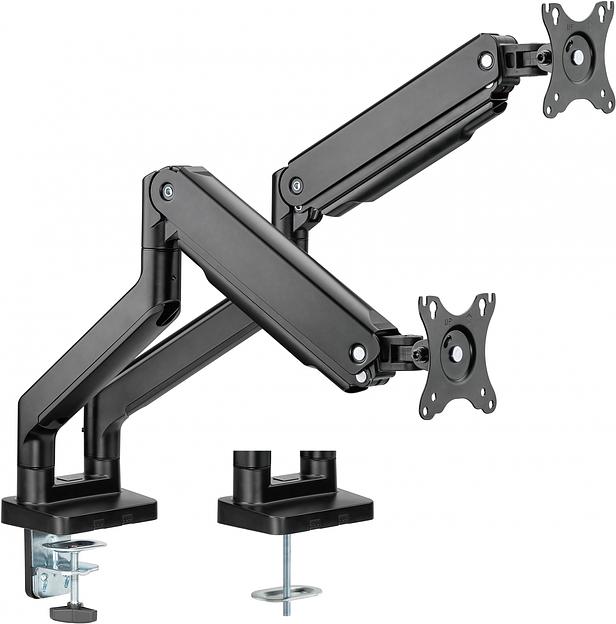 Кронштейн для мониторов Ultramounts UM731 черный 17"-35" макс.16кг крепление к столешнице поворот и наклон фото 6