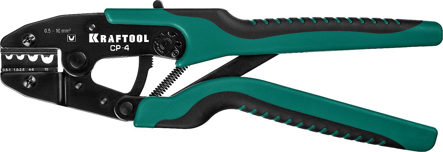 KRAFTOOL CP-4, 0.5 - 10 мм2, для медных наконечников и гильз, пресс-клещи (45461-4) фото 1
