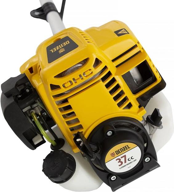 Триммер бензиновый Denzel DTL-37-4T 1.4л.с. неразбор.штан. реж.эл.:леска/нож фото 6