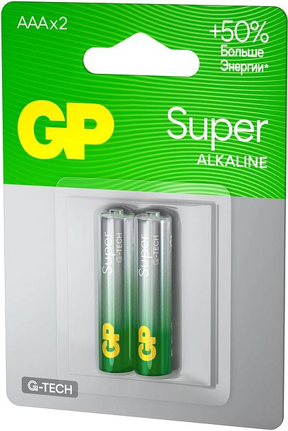 Батарея GP Super Alkaline 24AA21-2CRSBC2 AAA (2шт) фото 9