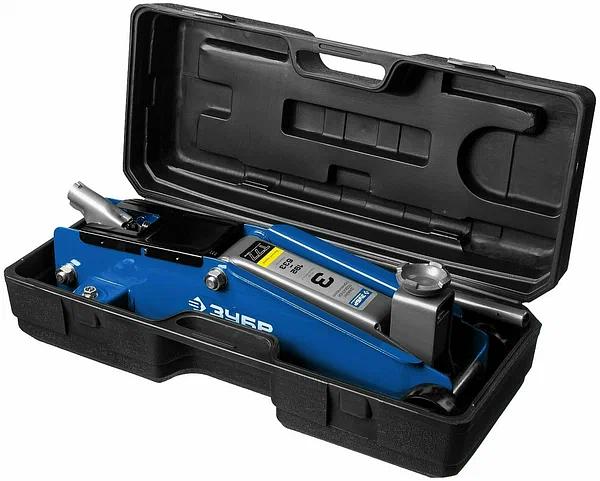 Домкрат Зубр «43055-3-K» Т77 гидравлический подкатной в кейсе ОПТ фото 9