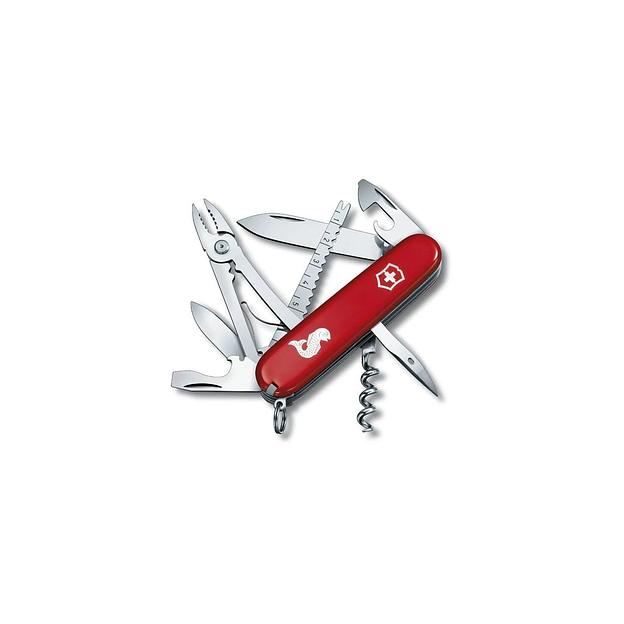 Складной нож Victorinox Angler, функций: 19, 91мм, красный, коробка картонная [1.3653.72] фото 1