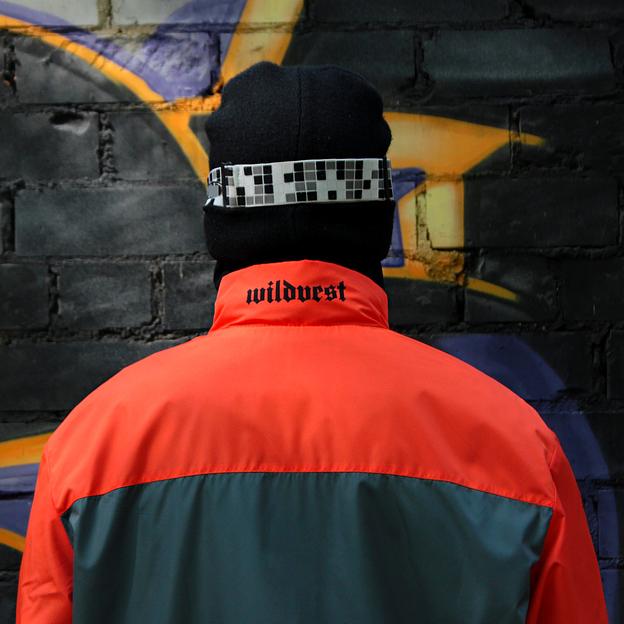 Сноубордическая куртка (парка) Code Ogee серый, оранжевый ОПТ фото 4