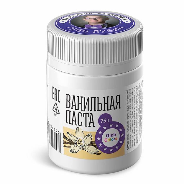 Ванильная паста Gleb colors, 75г ОПТ фото 1