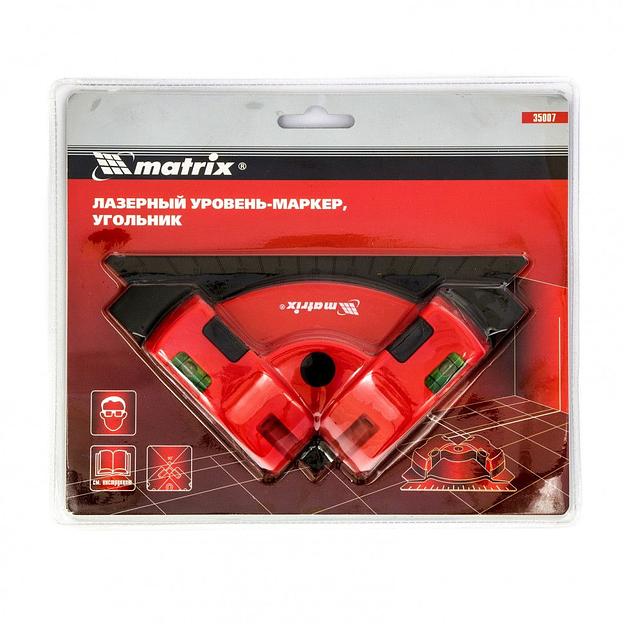 Уровень лазер. Matrix 35007 цв.луч. красный 2луч. фото 4