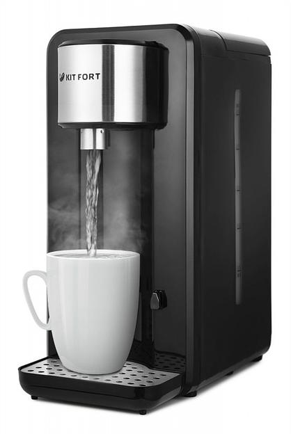 Термопот Kitfort КТ-2504 2.5л. 2000Вт черный/серебристый фото 1