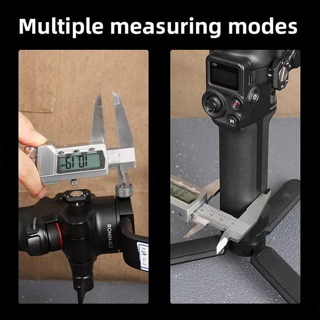 Измерительный и разметочный инструмент Deli Электронный штангенциркуль Deli DL91200 200мм, метрическая/дюймовая конвертация, нержавеющая сталь, 3 кнопочное управление, светодиодный дисплей, 1,5В SR44. фото 4