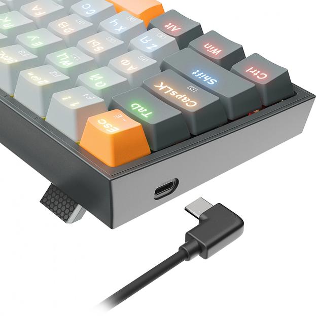 Клавиатура REDRAGON (72600) Fizz RU,Rainbow,melt-gold свитчи фото 5