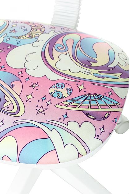 Кресло детское Бюрократ CH-W204NX мультиколор луна розовая крестов. пластик пластик белый фото 5