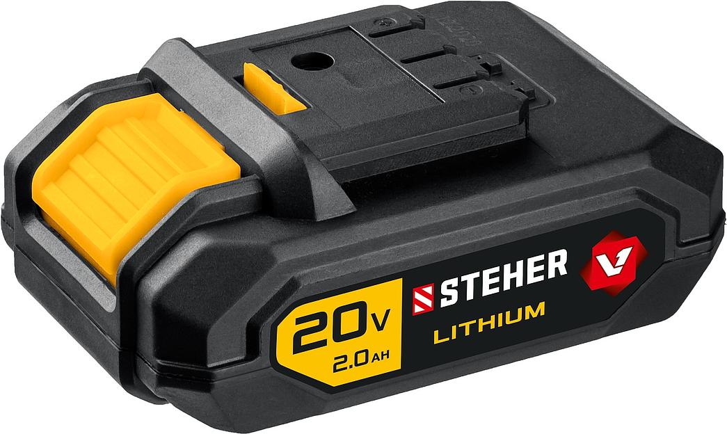 STEHER V1, 20 В, 2.0 А·ч, аккумуляторная батарея (V1-20-2) фото 1