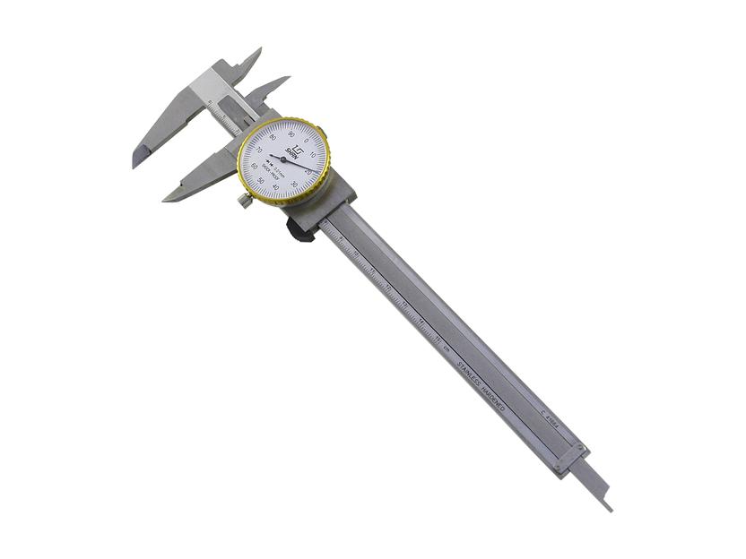 Штангенциркуль ШЦК-1-150 0,02 с круг. шкалой губ. 40мм SHAN с поверкой фото 6