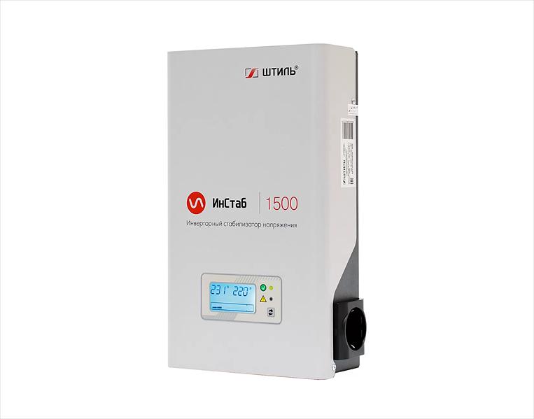 ШТИЛЬ Стабилизатора напряжения: 1500 ВА; инверторный; вх 90-310В; вых 216/224В; настенный (IS1500) фото 2