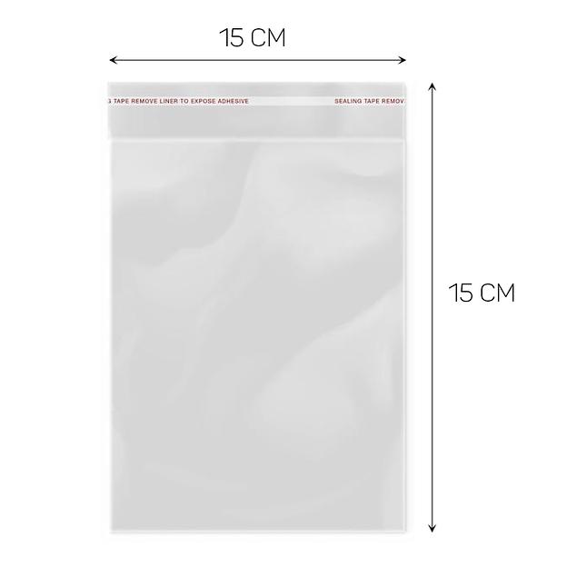 Пакет БОПП с клеевым краем 15*15*3см - 500 шт фото 1